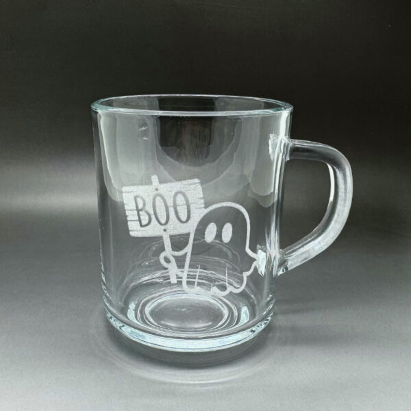 Skleněný hrníček - duch boo
