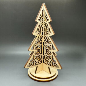 3D vánoční stromeček z březové překližky č. 1