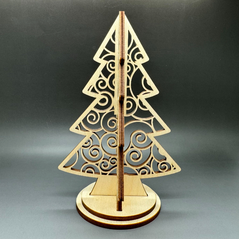 3D vánoční stromeček z březové překližky č. 1 - Obrázek 2