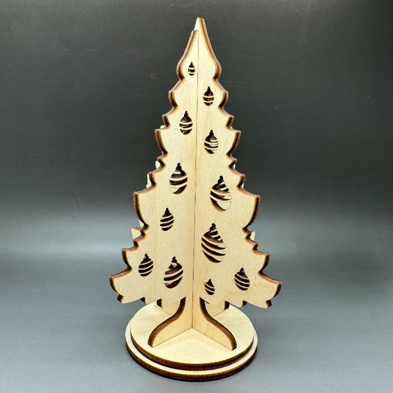 3D vánoční stromeček z březové překližky č. 2 - Obrázek 2