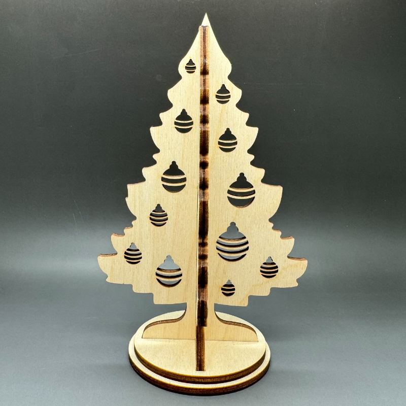 3D vánoční stromeček z březové překližky č. 2