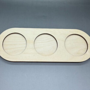 Základ pro dřevěný mini svícen - na 3 svícny