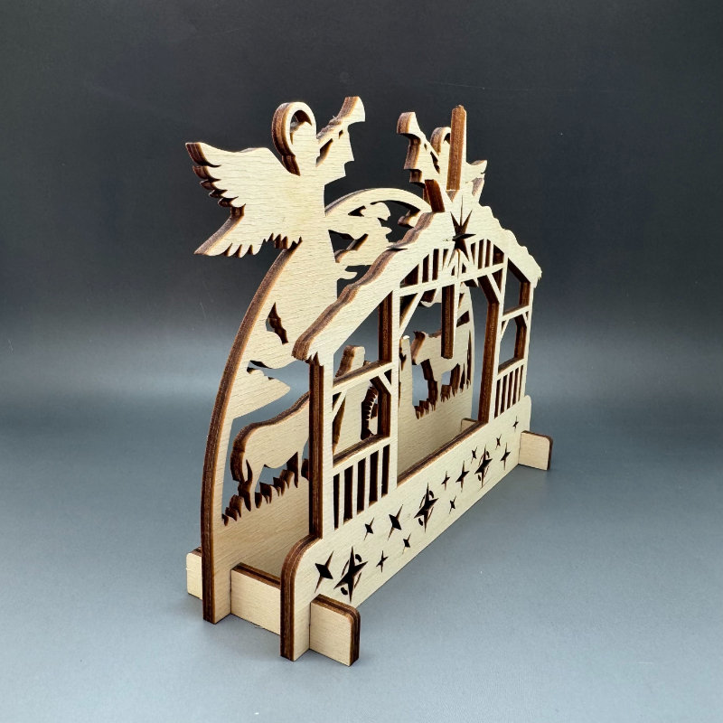 Vánoční betlém z březové překližky č. 3 - Obrázek 2