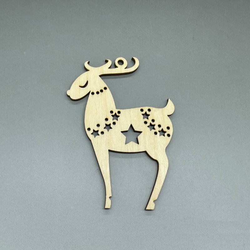 Dřevěná ozdoba na stromeček - Sob