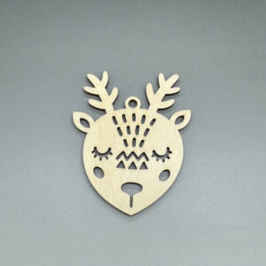 Dřevěná ozdoba na stromeček - Sobík