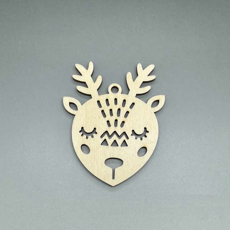 Dřevěná ozdoba na stromeček - Sobík