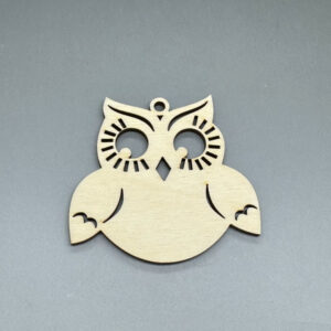 Dřevěná ozdoba na stromeček - Sova č. 2
