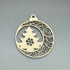 Dřevěná ozdoba na stromeček - Stromeček č. 2