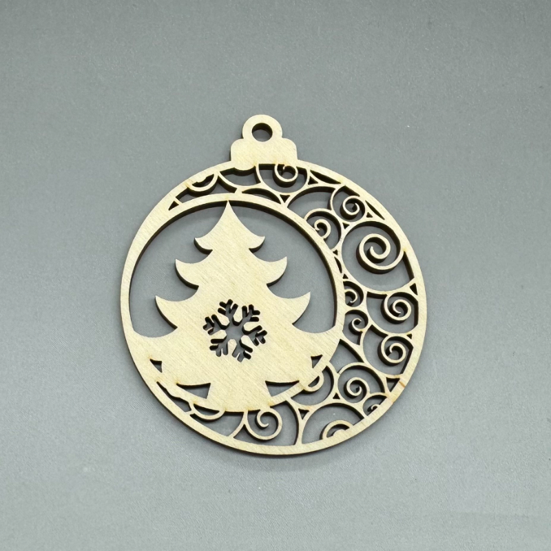 Dřevěná ozdoba na stromeček - Stromeček č. 2