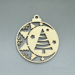 Dřevěná ozdoba na stromeček - Stromeček č. 3