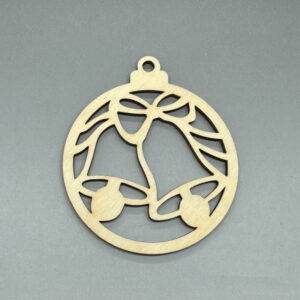 Dřevěná ozdoba na stromeček - Zvonečky