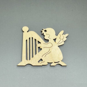 Dřevěná ozdoba na stromeček - Andílek - Andělská kapela č. 13