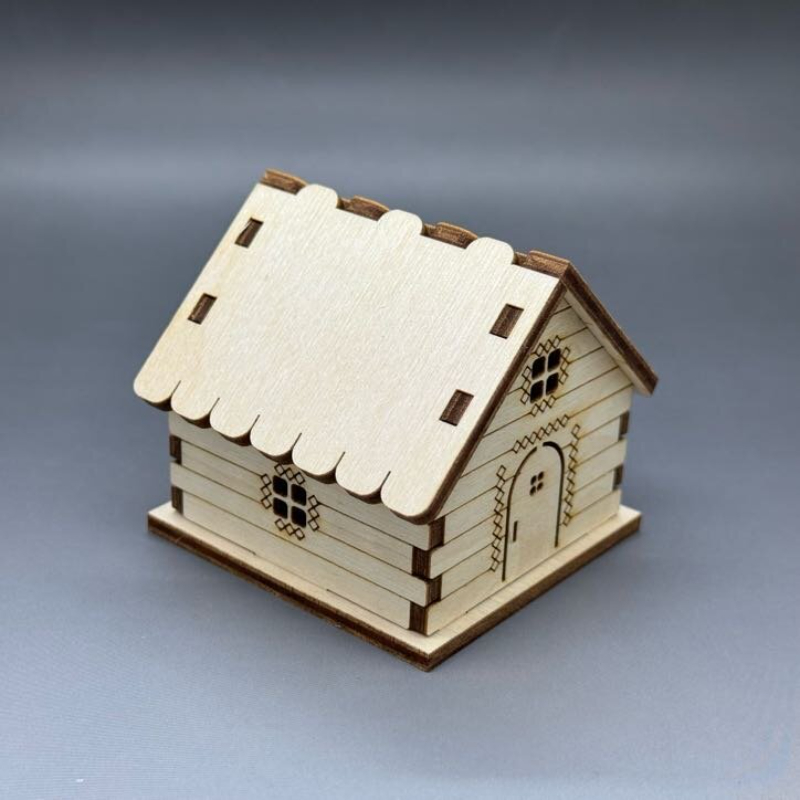 Dřevěná malá chaloupka z překližky - Obrázek 2