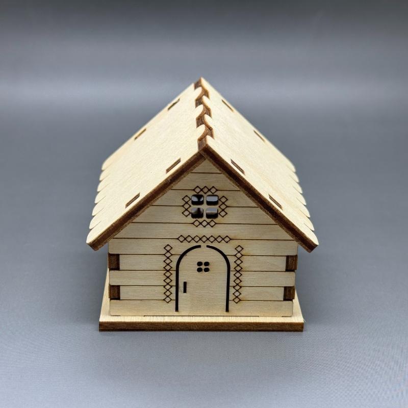 Dřevěná malá chaloupka z překližky - Obrázek 4