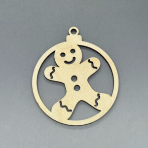 Dřevěná ozdoba na stromeček - Perníček