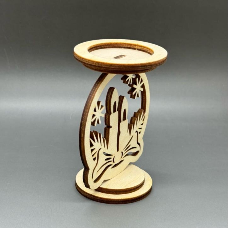 Dřevěný vánoční svícen - Svíčky - Obrázek 3