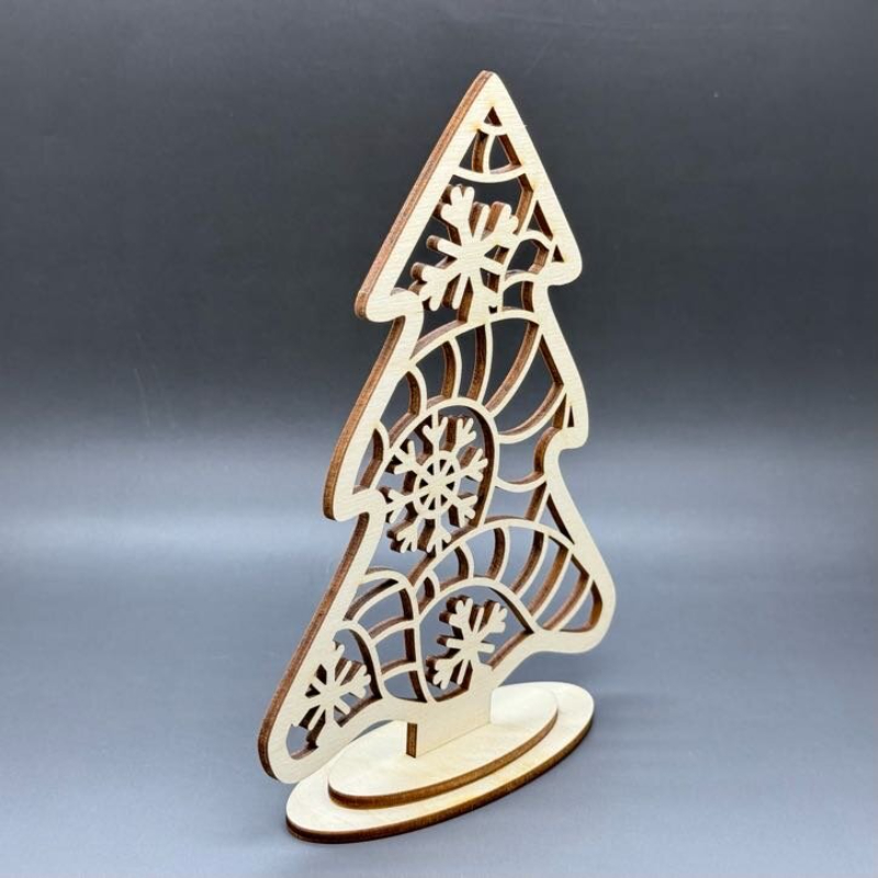 Vánoční stromeček z březové překližky - Sněhové vločky - Obrázek 2