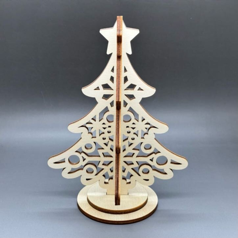 3D vánoční stromeček z březové překližky č. 4 - Obrázek 2