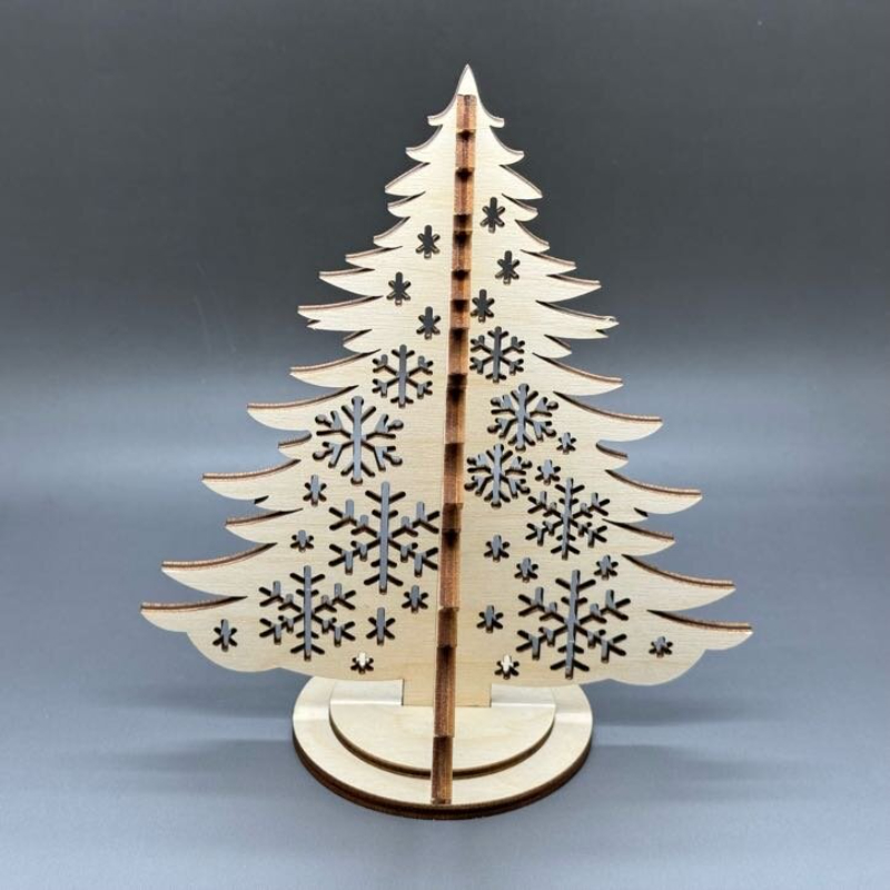 3D vánoční stromeček z březové překližky č. 5 - Obrázek 2