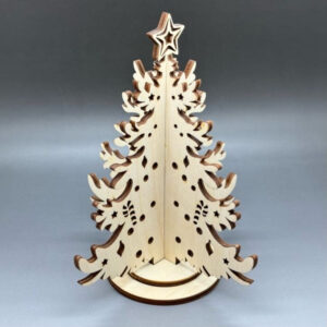 3D vánoční stromeček z březové překližky č. 6