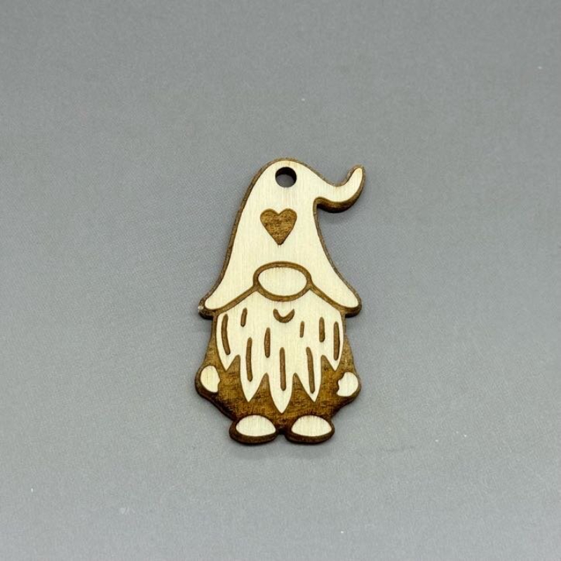 Skřítek se srdíčkem - Vánoční gravírovaná kartička na peníze - Obrázek 3