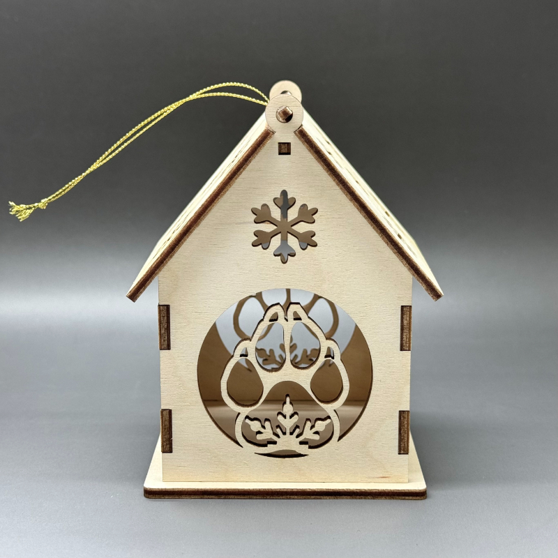 Střední domeček z překližky s otevírací střechou - Velká packa - Obrázek 2