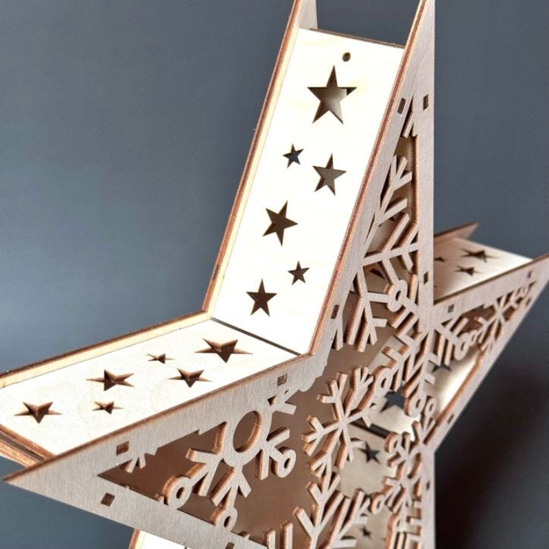 Velká vánoční hvězda z překližky - Obrázek 2