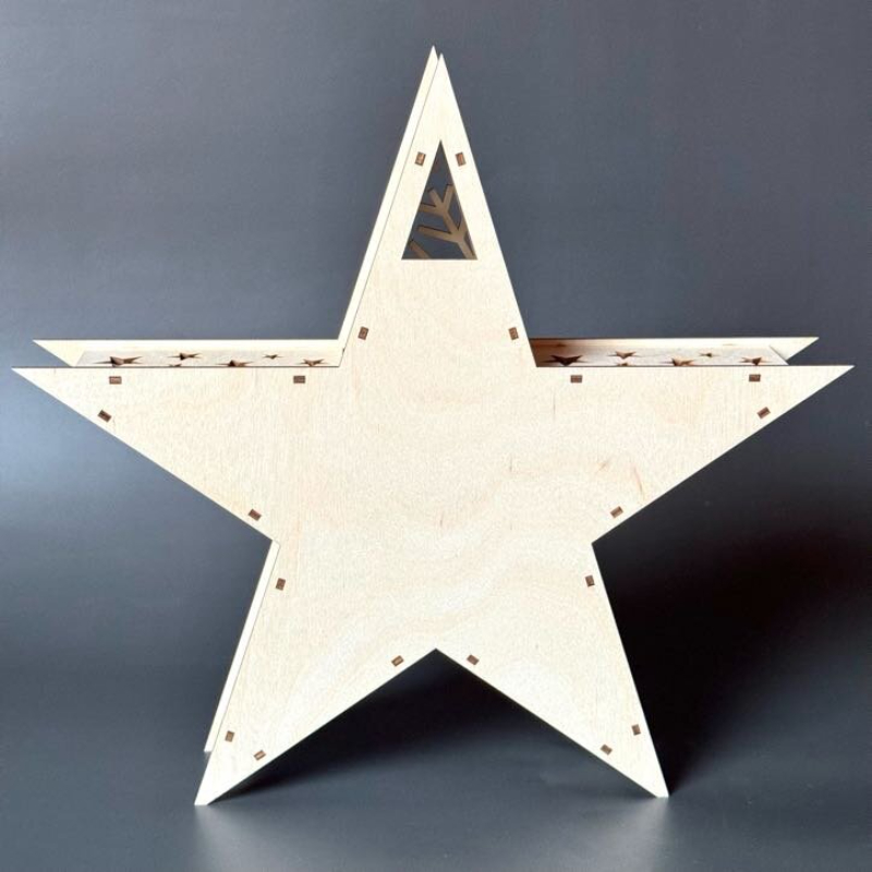Velká vánoční hvězda z překližky - Obrázek 3