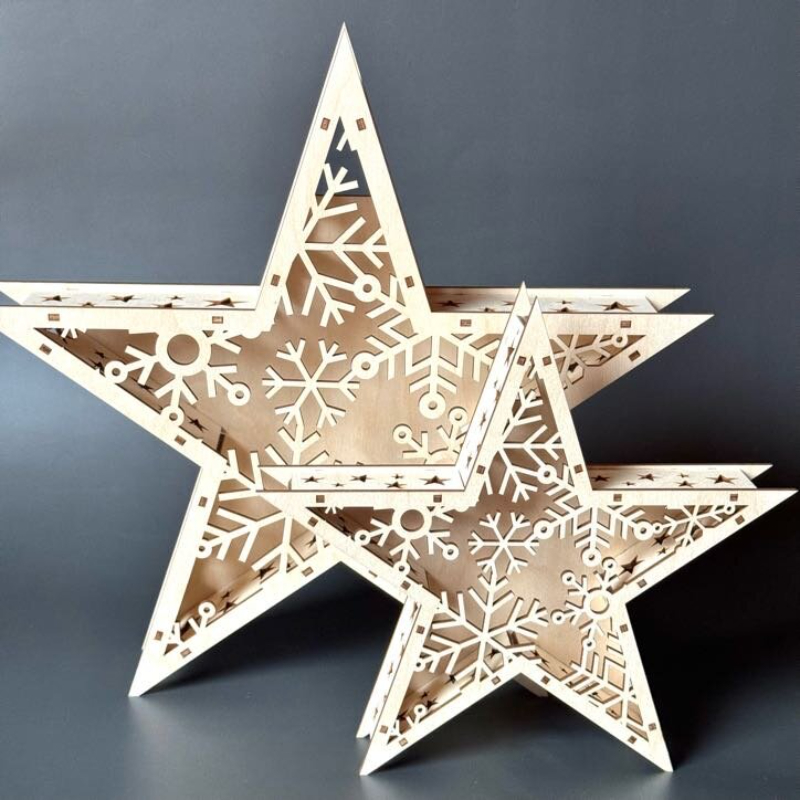 Malá vánoční hvězda z překližky - Obrázek 4