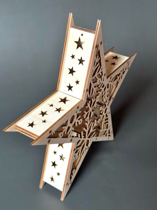 Malá vánoční hvězda z překližky - Obrázek 2