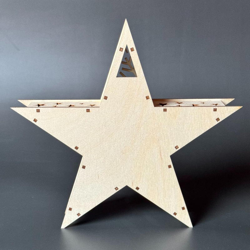 Malá vánoční hvězda z překližky - Obrázek 3