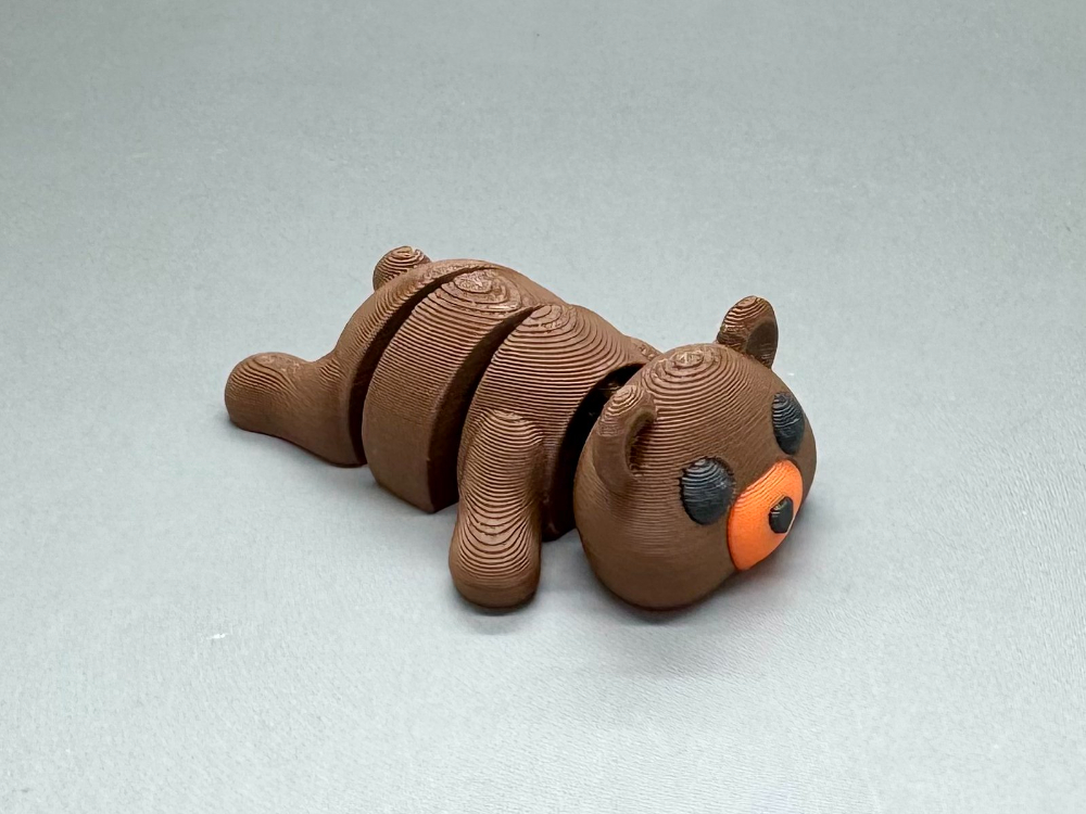 Medvídek - Flexi zvířátko (3D tisk)