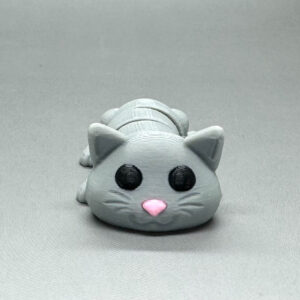Kočička šedá - Flexi zvířátko (3D tisk)