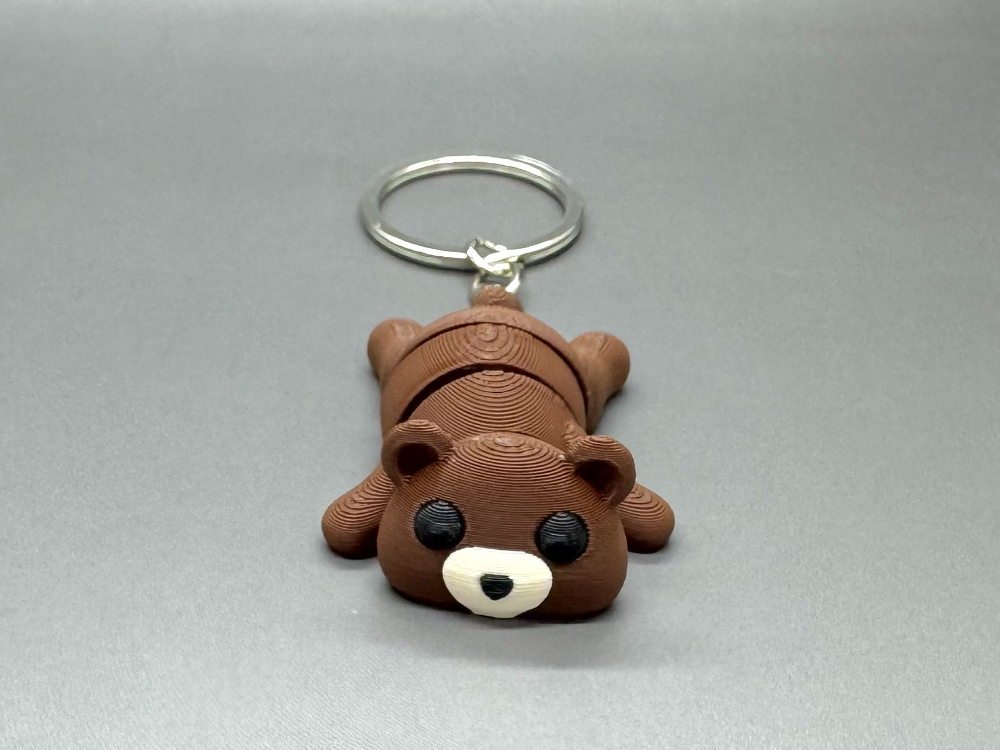 Medvídek - Klíčenka - Flexi zvířátko (3D tisk) - Obrázek 2