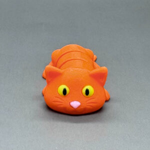 Kočička oranžová - Flexi zvířátko (3D tisk)