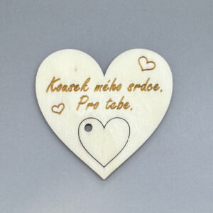 Kousek mého srdce. Pro tebe. - Vymačkávací srdíčko